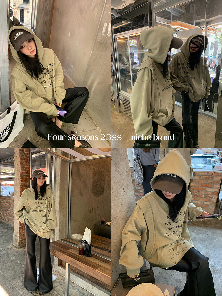 Retro Chic Hoodie for Women