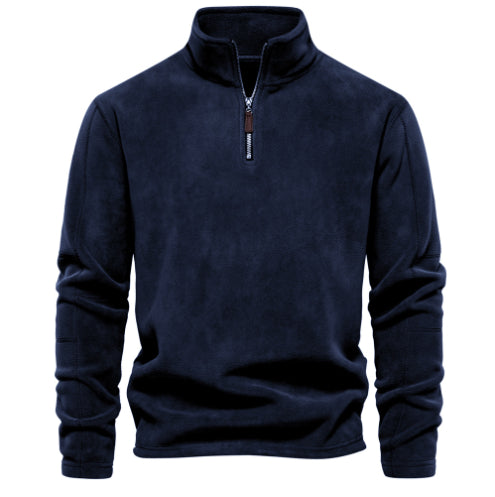 Fashion Personality Stand-Collar Zippered Sweatshirt