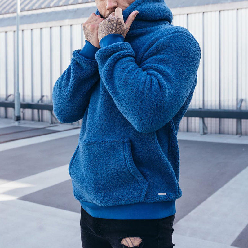 Men's Plush Hoodie Sweatshirt
