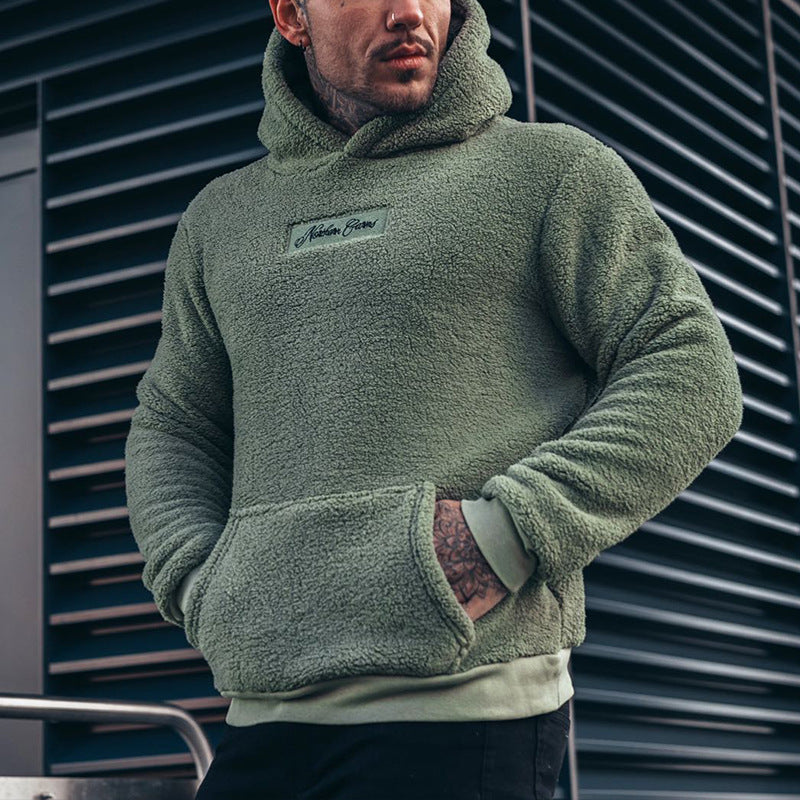 Men's Plush Hoodie Sweatshirt