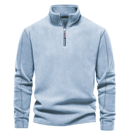 Fashion Personality Stand-Collar Zippered Sweatshirt