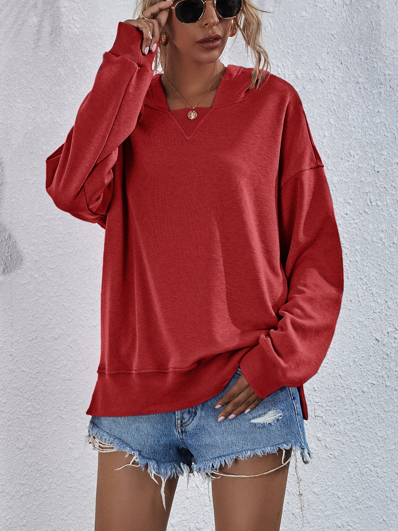 Women's Hoodie Sweatshirt - Casual Long Sleeve Top